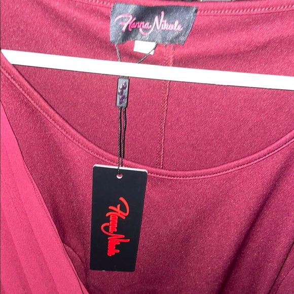 ๐ HP ๐ Hanna Nikole Maroon Pencil Style Cocktail Dress - Picture 10 of 10